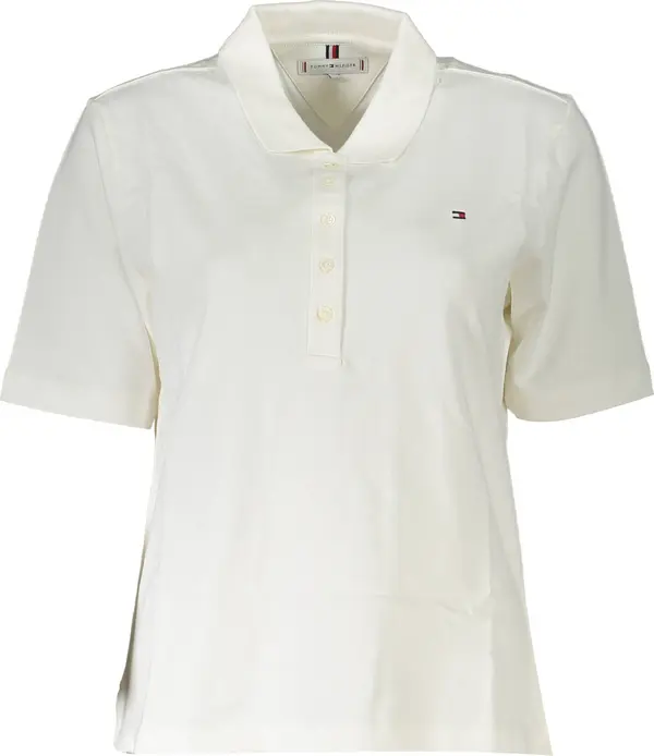 Tommy Hilfiger Дамска бяла поло риза Tommy Hilfiger
