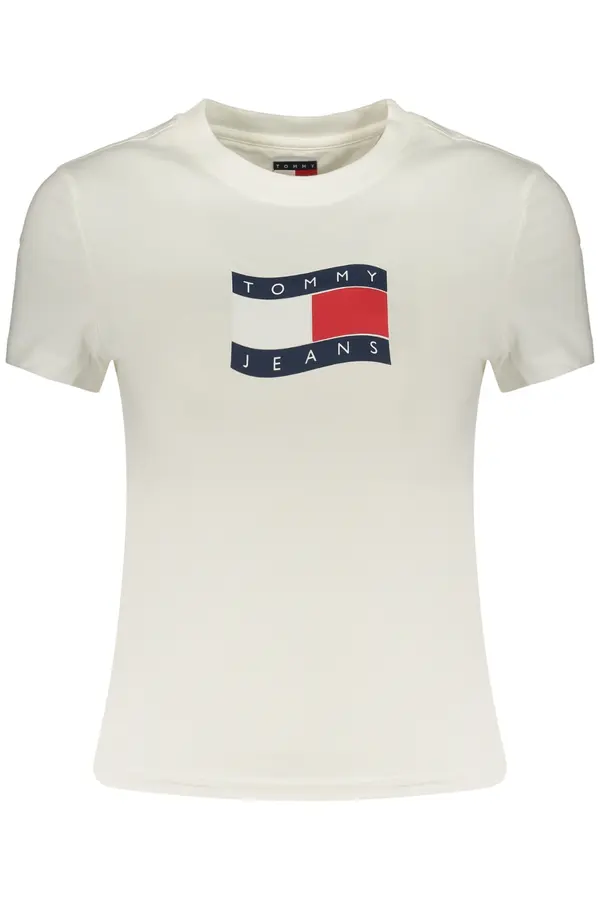 Tommy Hilfiger Дамска бяла тениска Tommy Hilfiger