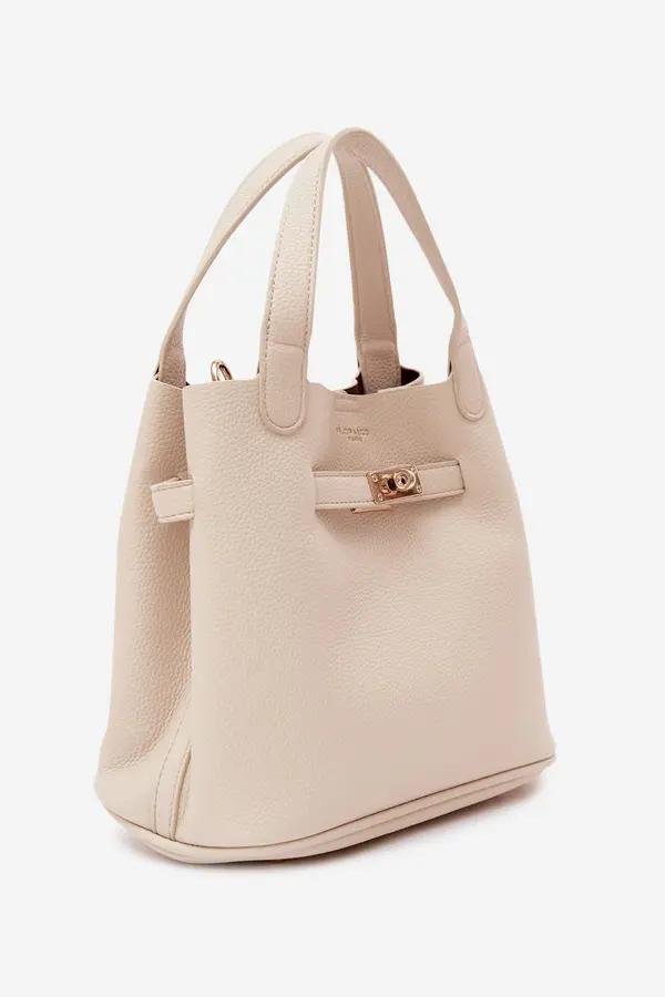 FLORA & CO Дамска чанта Flora&amp;Co с огледален калъф