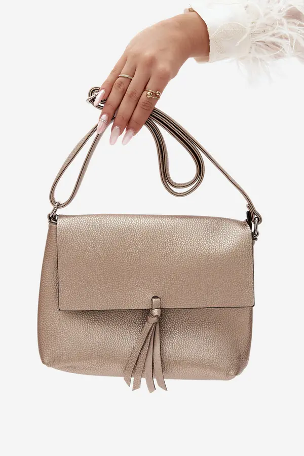 FLORA & CO Дамска чанта Flora&amp;Co с ресни