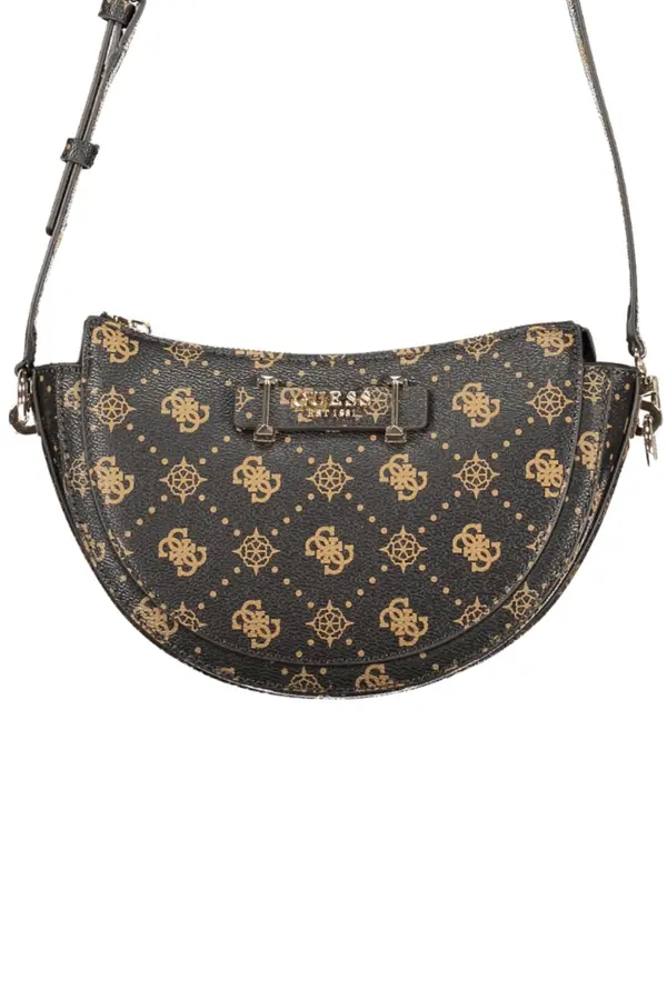 GUESS JEANS Дамска чанта GUESS JEANS кафява