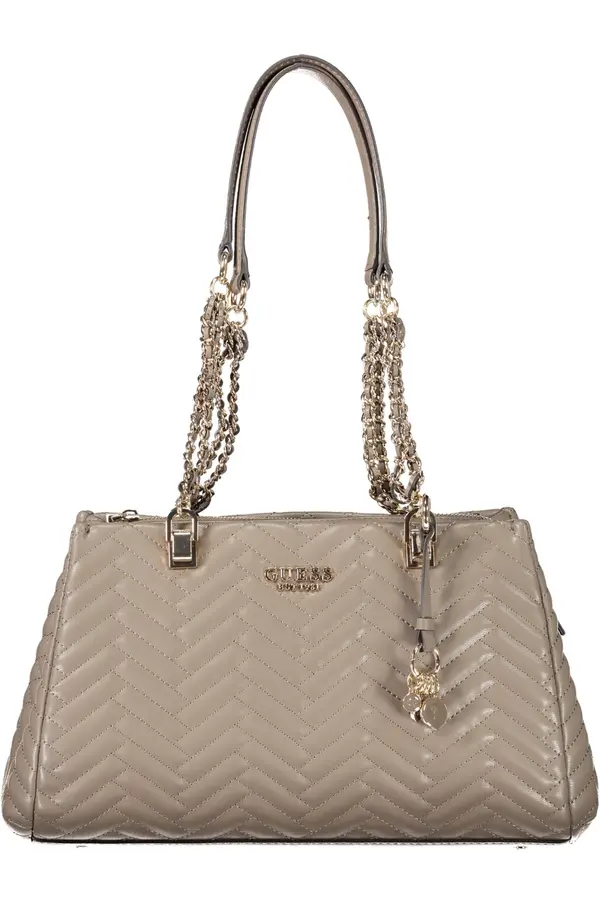 GUESS JEANS Дамска чанта GUESS кафява