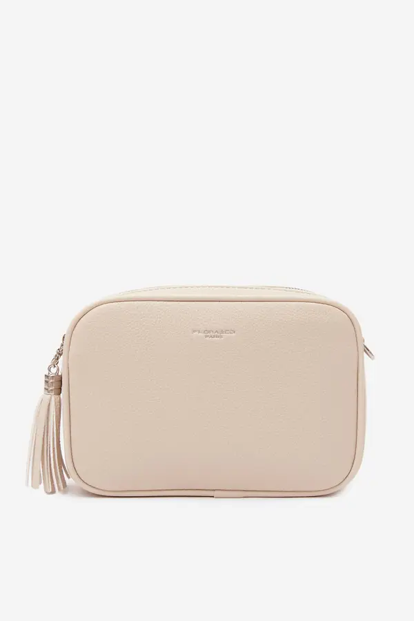 FLORA & CO Дамска чанта за през рамо Flora&amp;Co, светлобежова