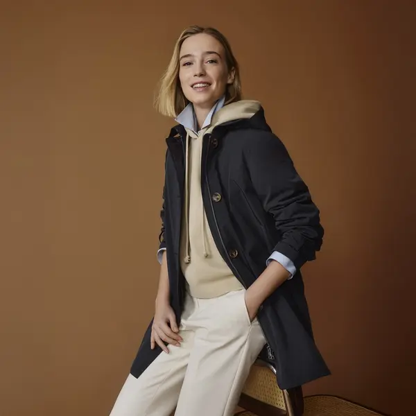 GEOX Дамска черна парка Geox Claudin