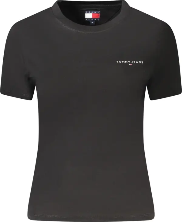 Tommy Hilfiger Дамска черна тениска с къс ръкав