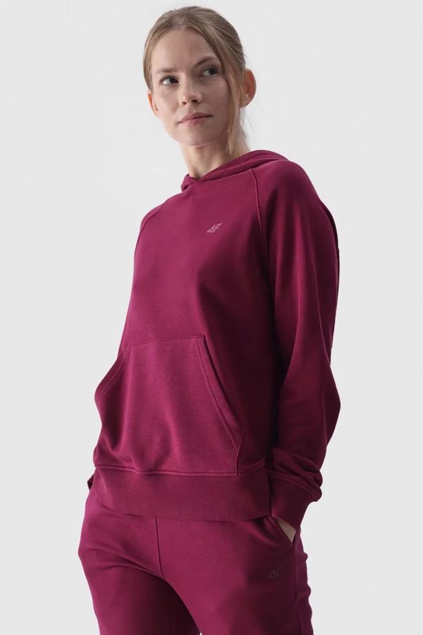 4F Дамска Дреха С Качулка Неразкопчаваща Лилава 4F 4FWMM00TSW