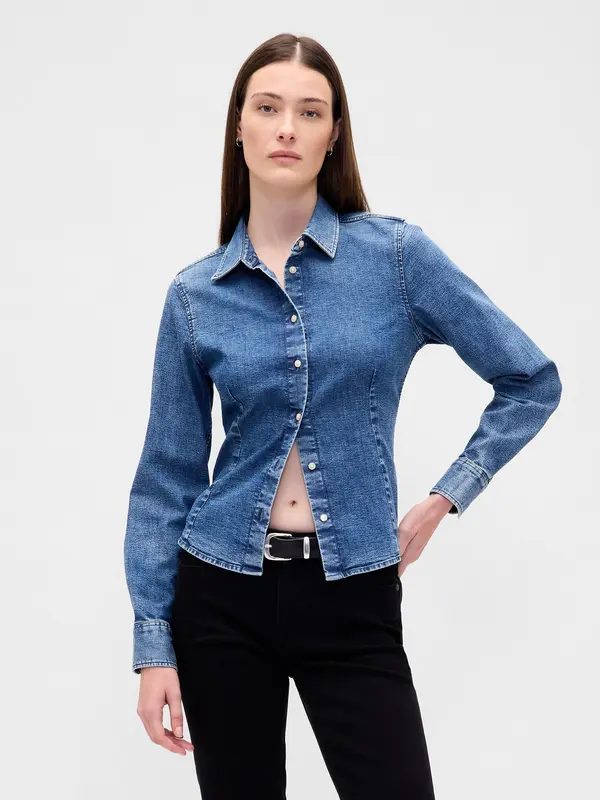 GAP Дамска дънкова риза GAP