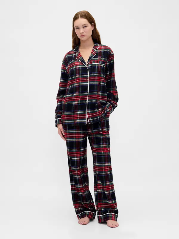 GAP Дамска фланелена пижама GAP