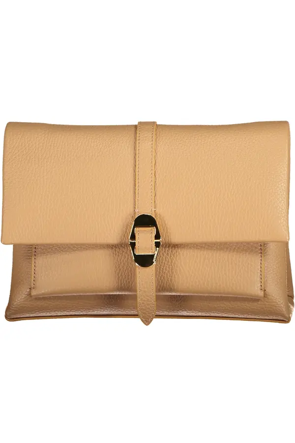 COCCINELLE Дамска кафява чанта клъч COCCINELLE