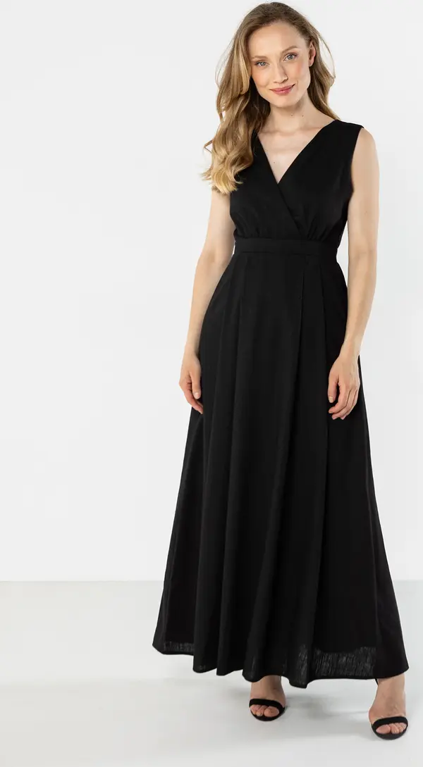 Awama Дамска ленена макси рокля A771