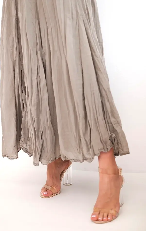 Kesi Włoski Дамска макси пола с ластик на талията