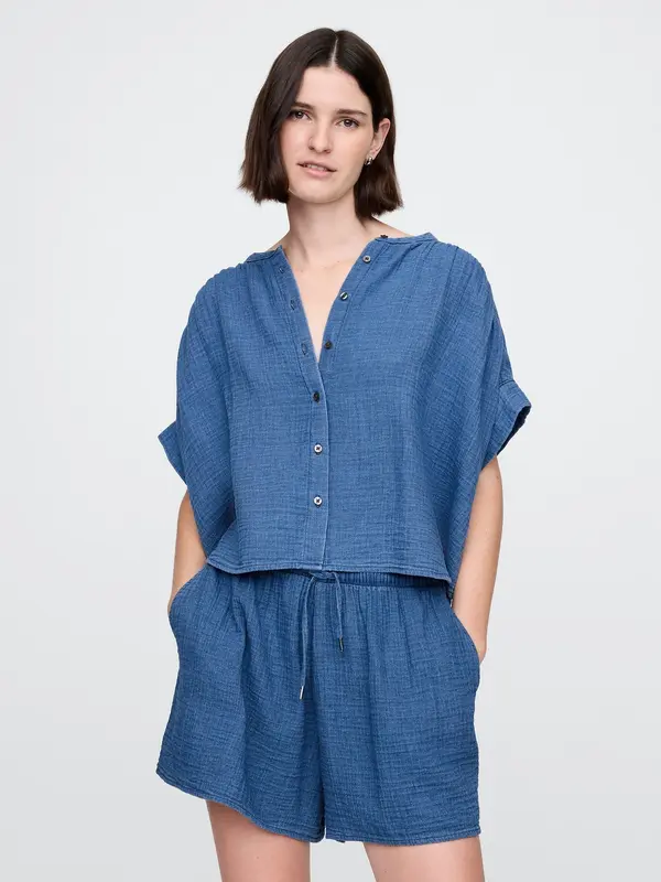 GAP Дамска муселинова риза GAP