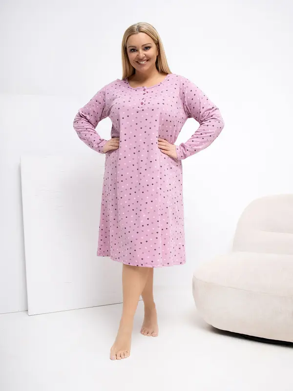 Forever Pink Дамска нощница в тъмно розово