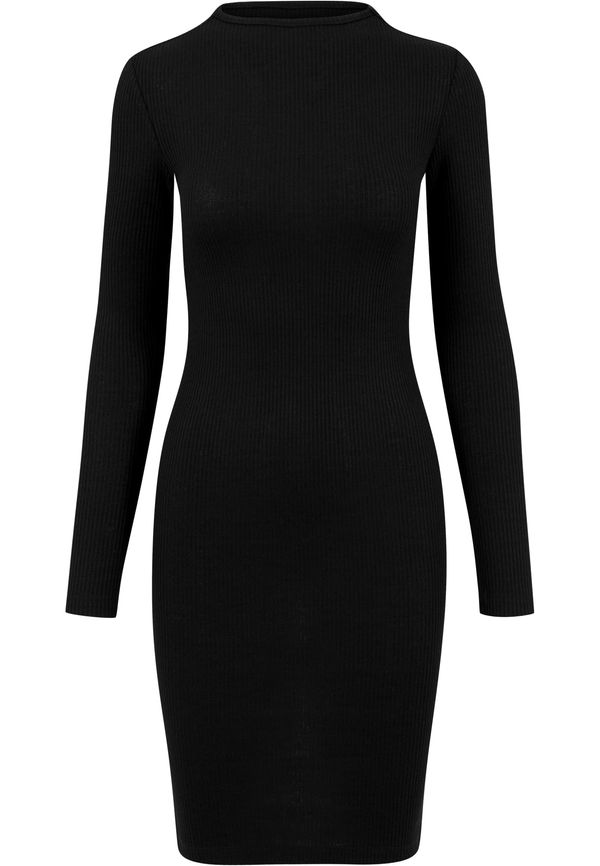 UC Ladies Дамска оребрена рокля URBAN CLASSICS - черна