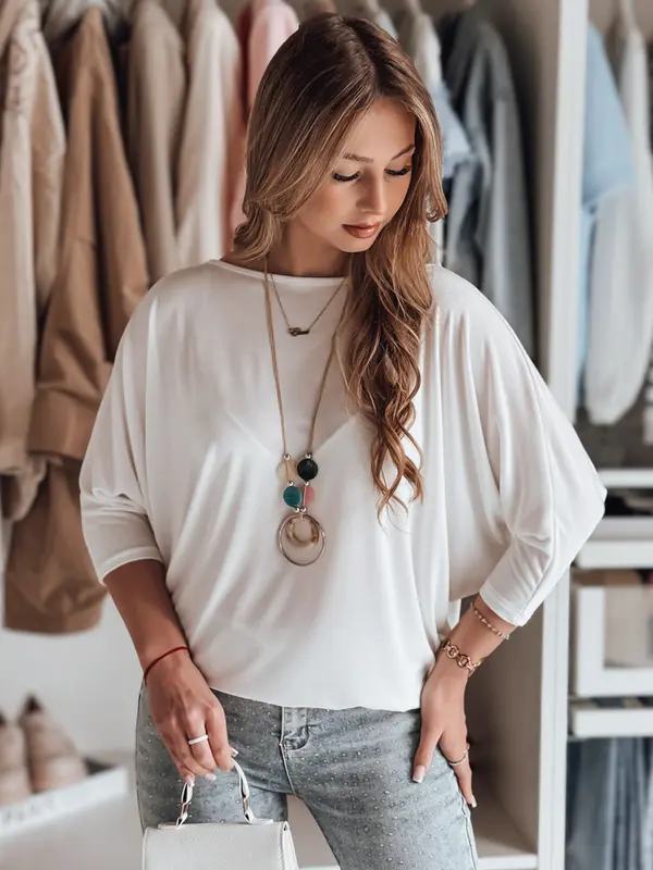 DStreet Дамска овърсайз блуза LUZVIA екрю