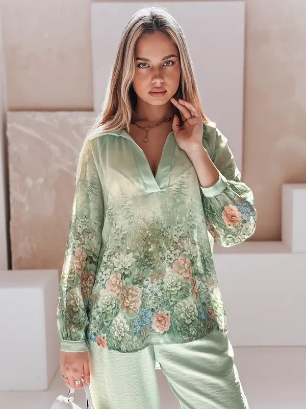 DStreet Дамска овърсайз блуза с флорален мотив