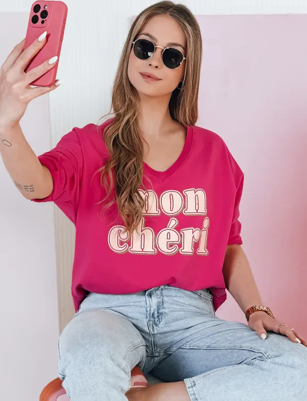 DStreet Дамска овърсайз блуза с щампа CHERINO