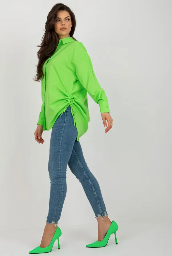 Factory Price Дамска овърсайз блуза в светло зелено