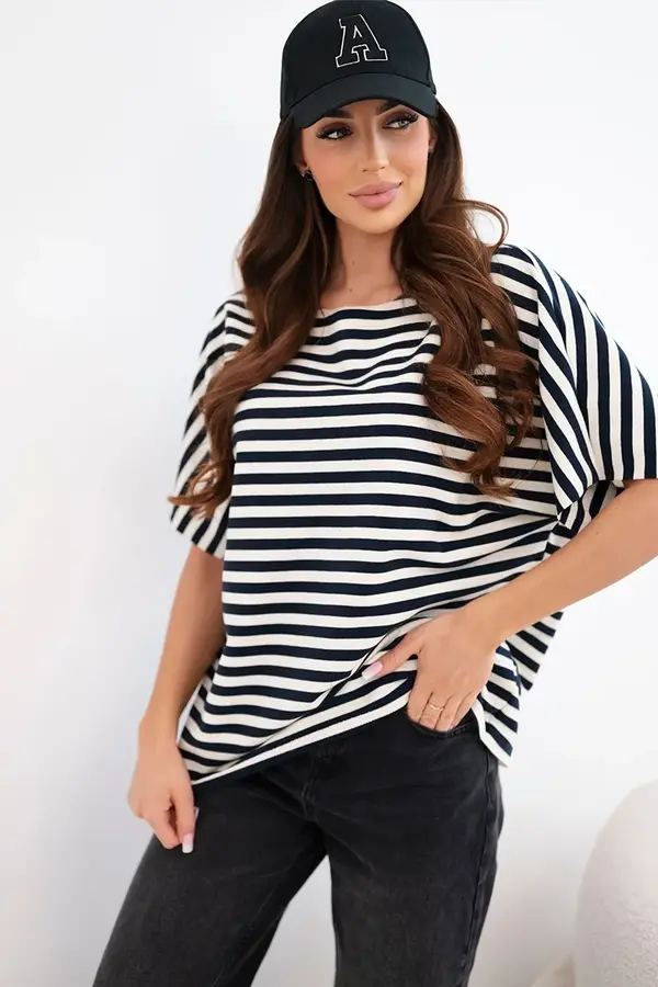 Kesi Włoski Дамска памучна блуза с къс ръкав