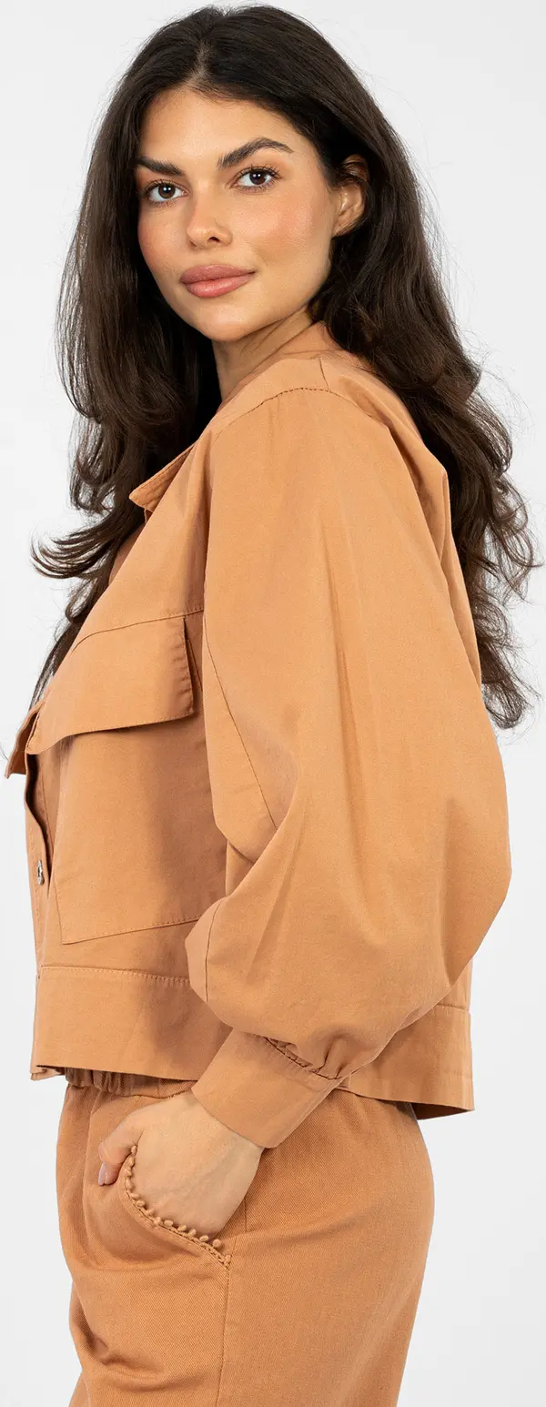 RUE PARIS Дамска парка в тъмно оранжево