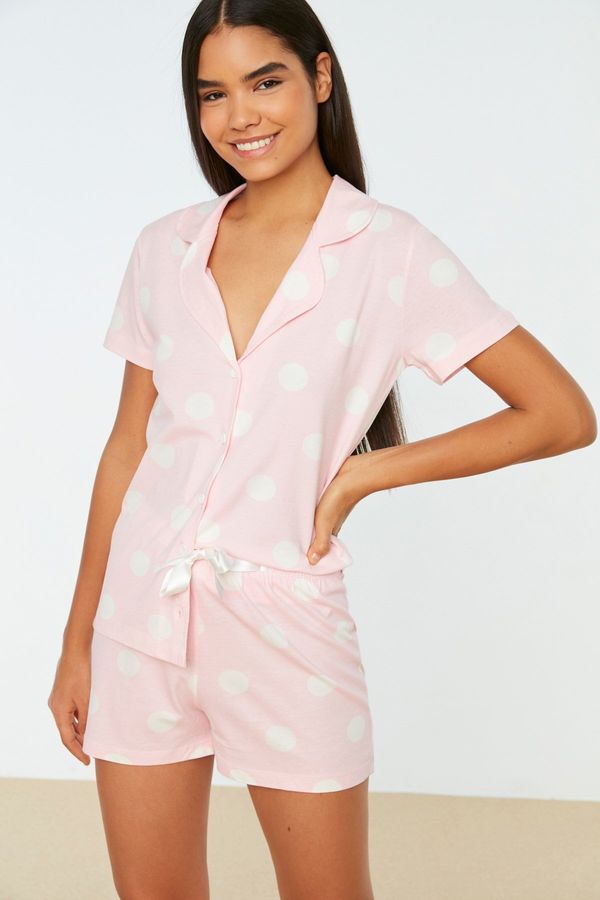 Trendyol Дамска пижама Trendyol Polka-dot detailed