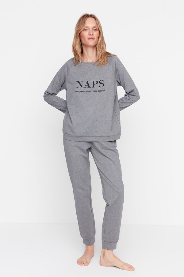 Trendyol Дамска пижама Trendyol Printed