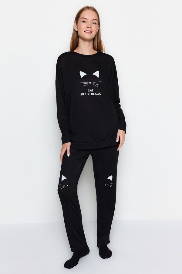 Trendyol Дамска пижама Trendyol Printed