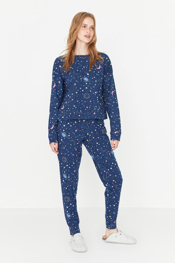 Trendyol Дамска пижама Trendyol Space Print