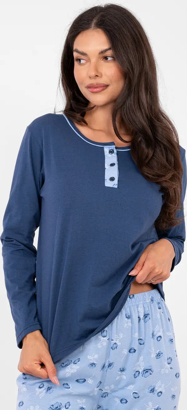 Forever Pink Дамска пижама в тъмносиньо