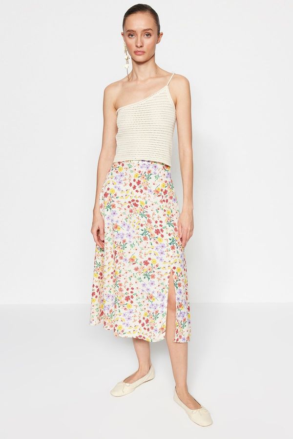 Trendyol Дамска пола Trendyol Floral Patterned