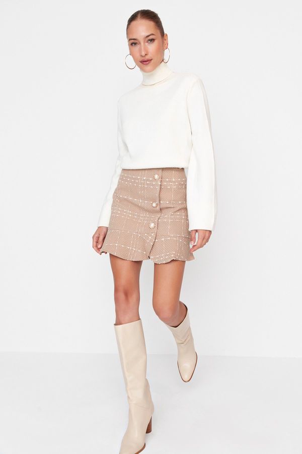 Trendyol Дамска пола. Trendyol Buttoned