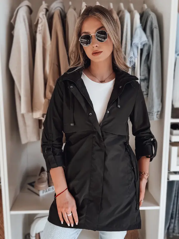 DStreet Дамска преходна парка STYLINA черна