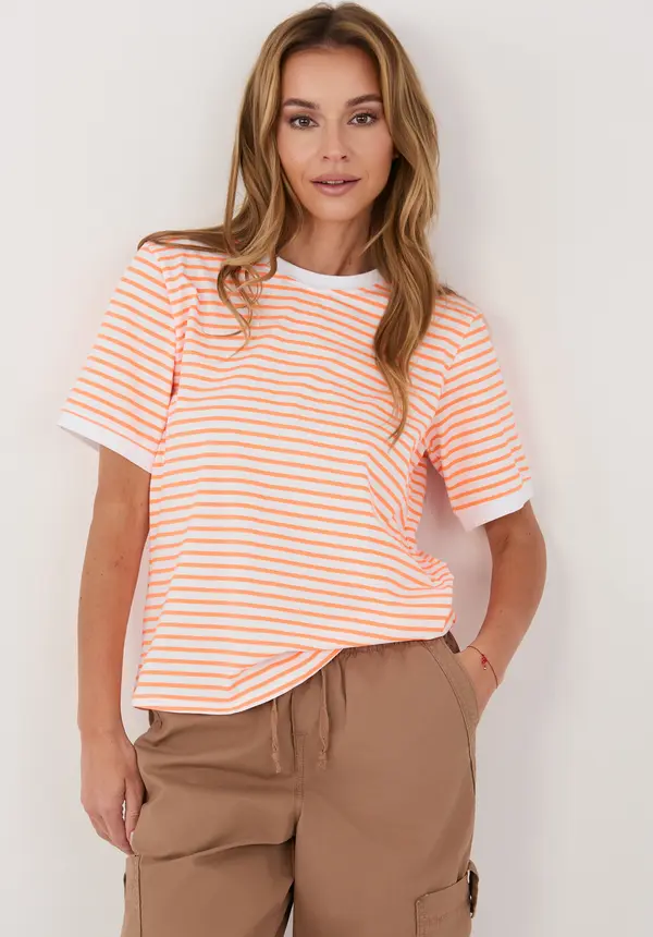 RUE PARIS Дамска раирана тениска RUE PARIS