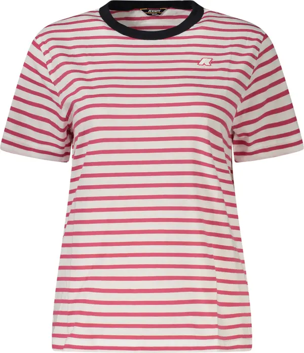 K-Way Дамска раирана тениска с къс ръкав