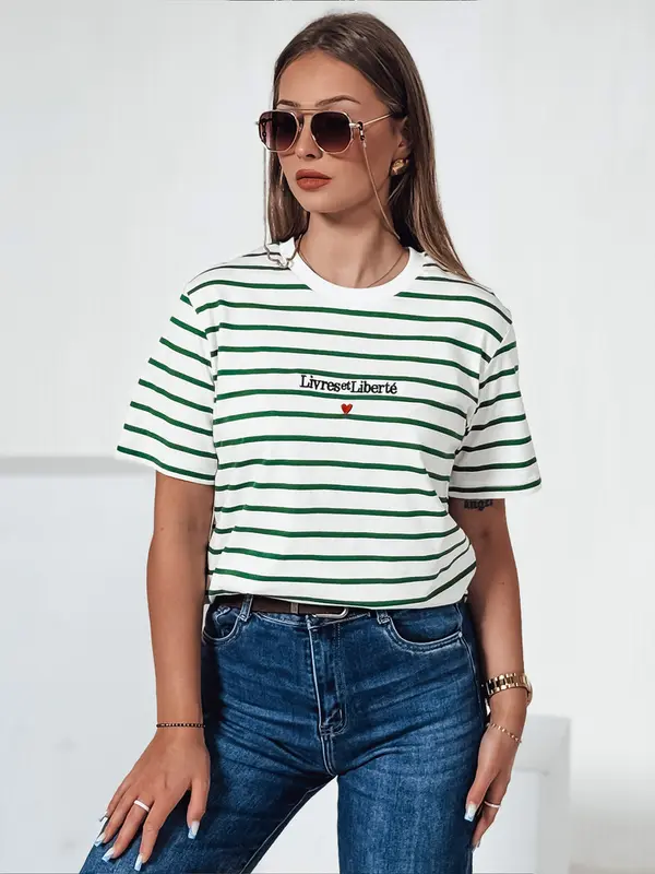 DStreet Дамска раирана тениска TUMULS