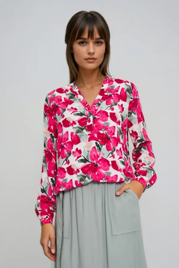 Marisse Дамска риза Marisse L-KO-4906 Фуксия