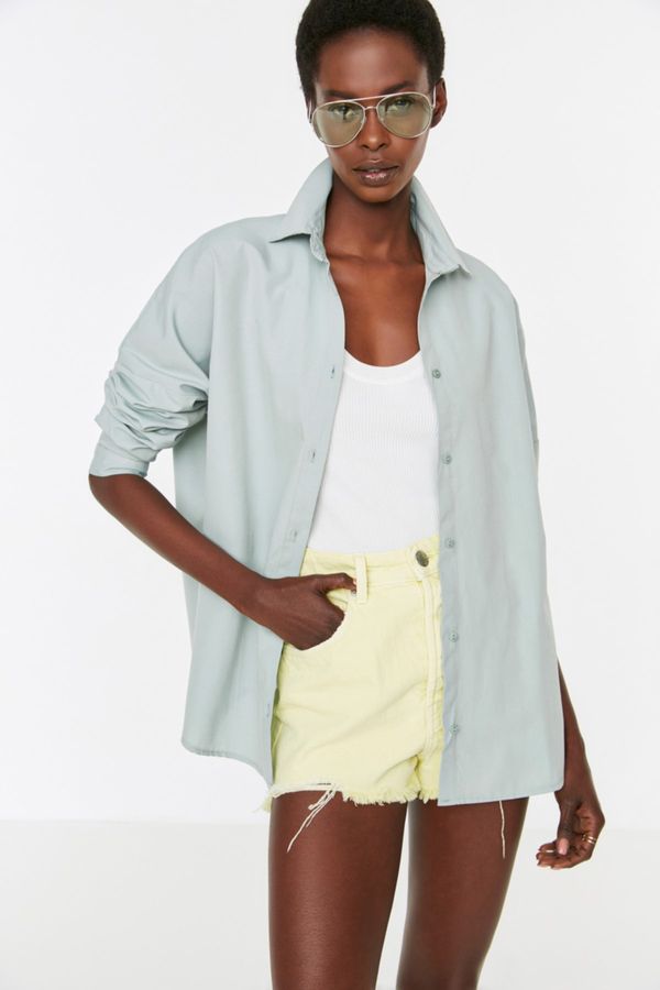 Trendyol Дамска риза Trendyol Basic