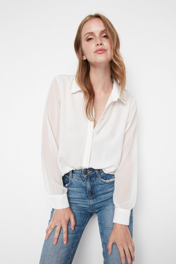 Trendyol Дамска риза Trendyol Basic