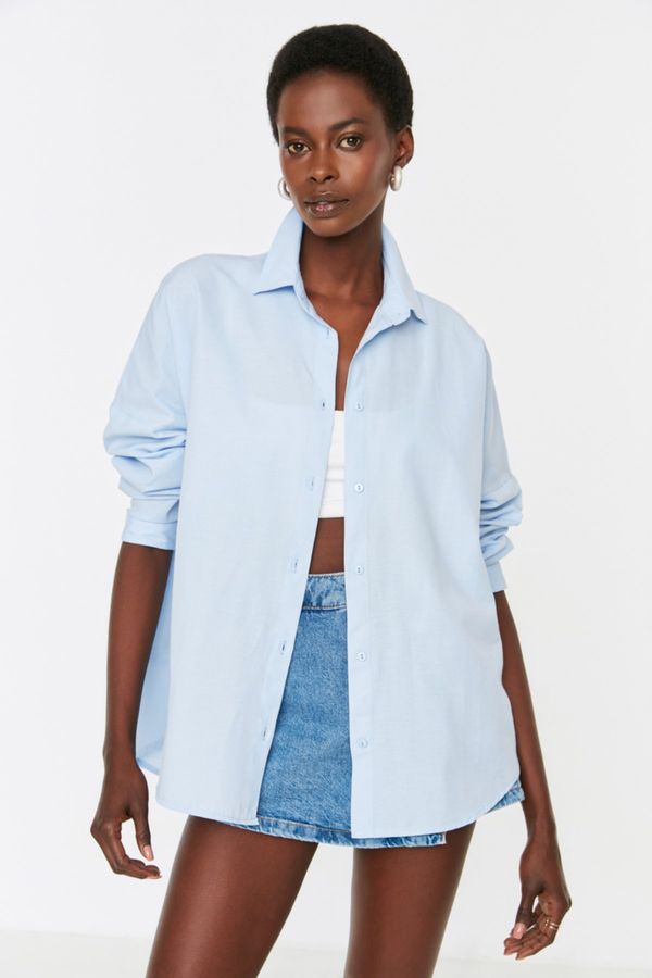 Trendyol Дамска риза Trendyol Basic