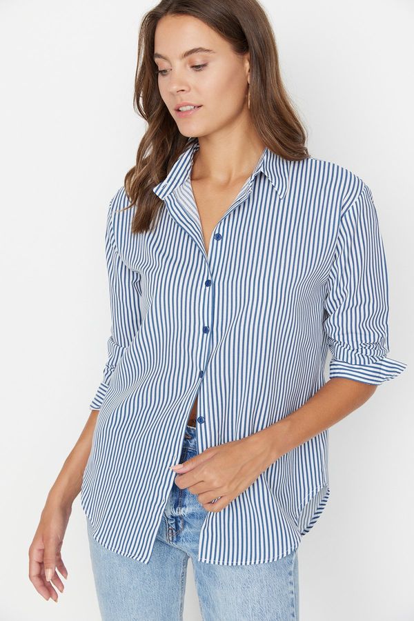 Trendyol Дамска риза  Trendyol Indigo