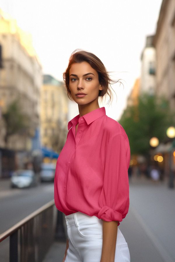 Trendyol дамска риза Trendyol Loose Fit