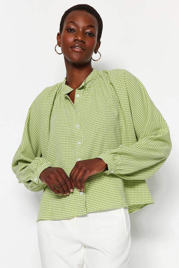 Trendyol Дамска риза Trendyol Plaid