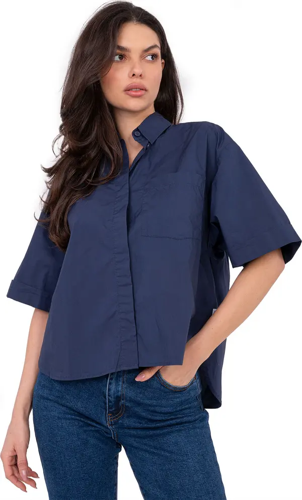 Sublevel Дамска риза в тъмносиньо