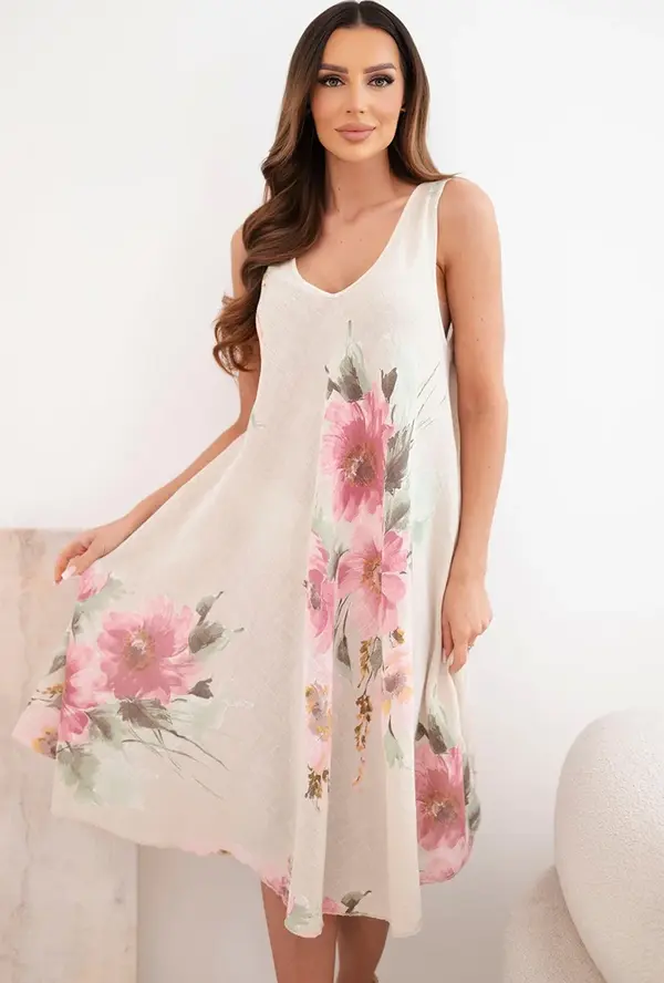 Kesi Włoski Дамска рокля Kesi с флорален мотив