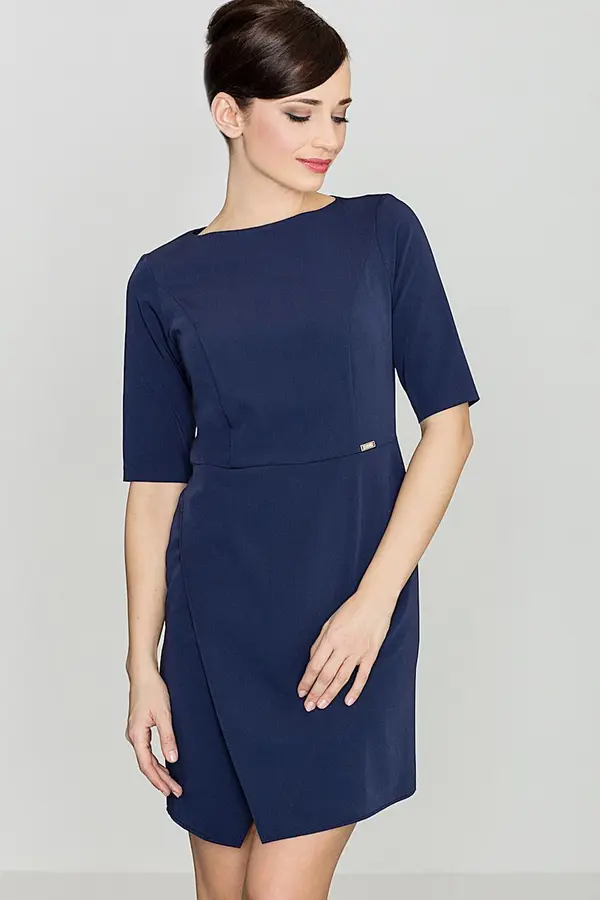 Lenitif Дамска рокля Lenitif K200 Navy Blue