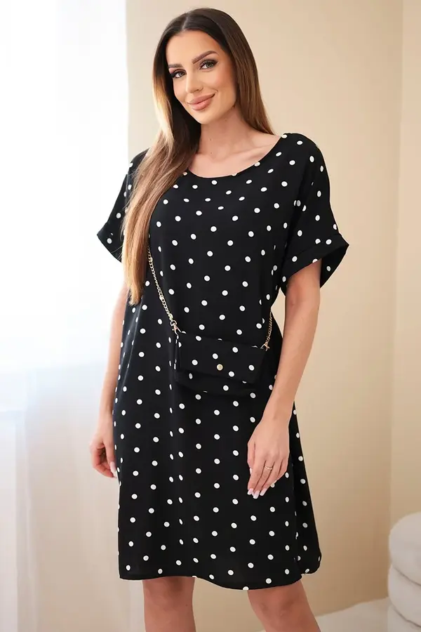 Kesi Włoski Дамска рокля на точки Kesi с чанта