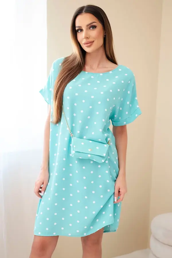 Kesi Włoski Дамска рокля на точки с чанта