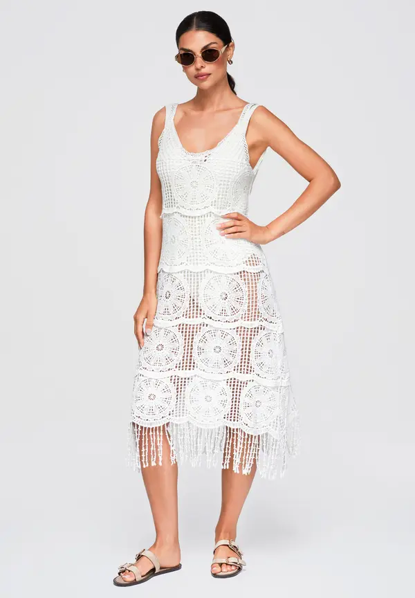 Ombre Дамска рокля Ombre midi