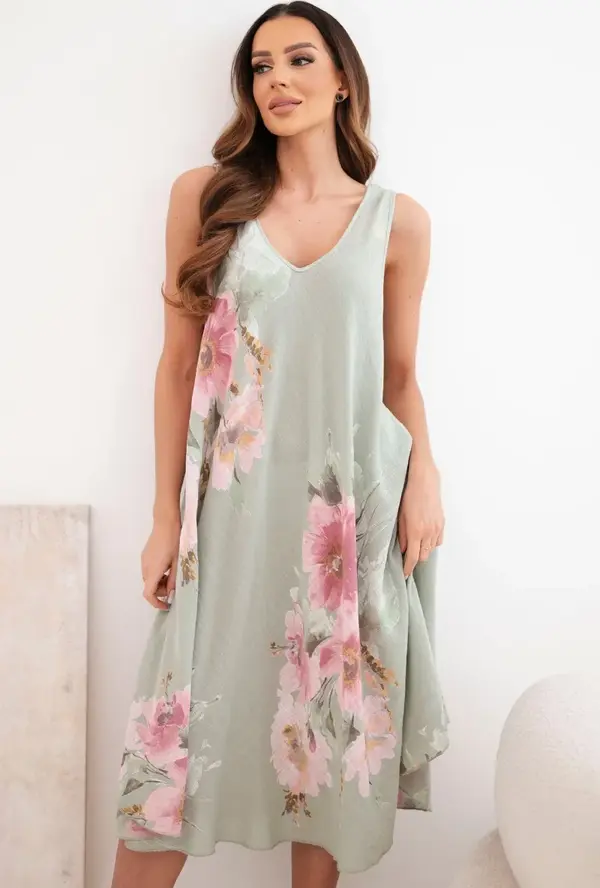 Kesi Włoski Дамска рокля с флорален принт