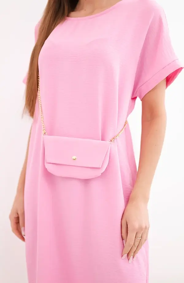 Kesi Włoski Дамска рокля с къс ръкав и чанта